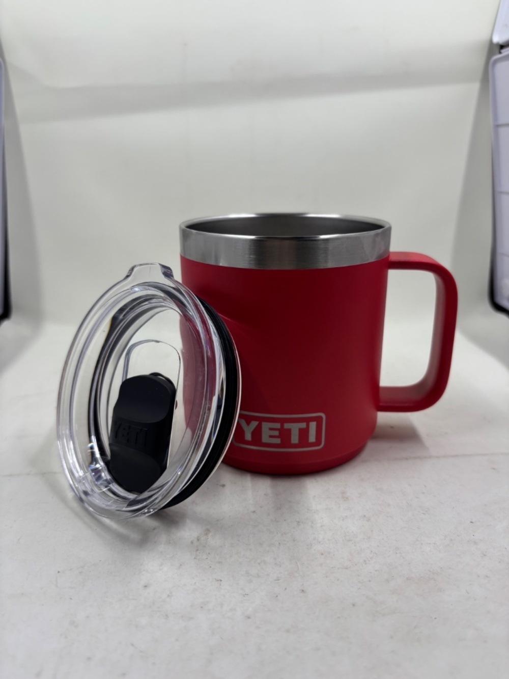 YETI Rambler 10 oz Mug Tumbler Travel Mug Rescue Red - Picture 2 of 9